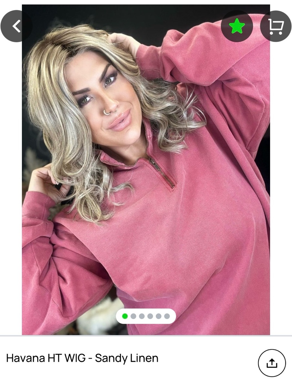 Sandy Linen Layered Wig — Soft Blonde Highlights